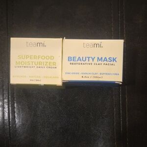 Superfood Moisturizer and Beauty Mask Set - Cream and Blue